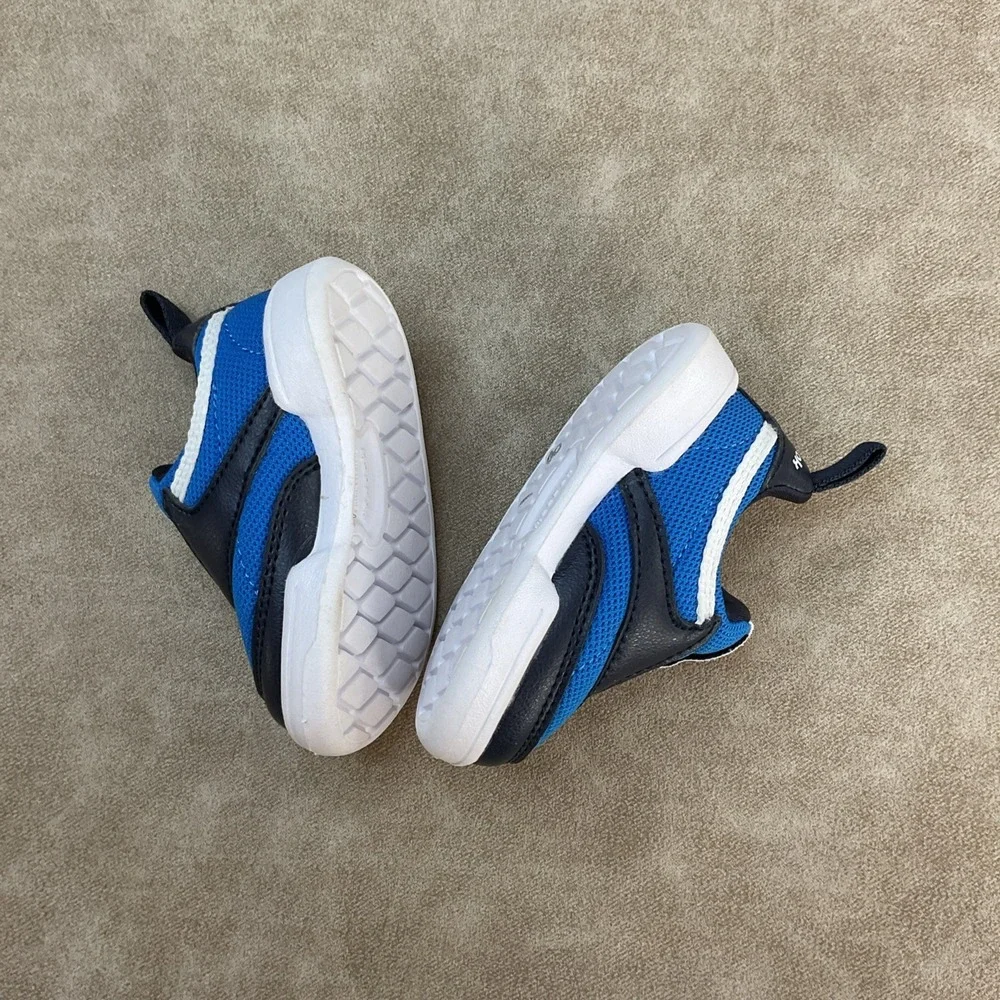 Reebok Slip On Sneakers Shoes Toddler Sz 2 Blue Classic